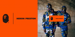 A BATHING APE  HERON PRESTON
